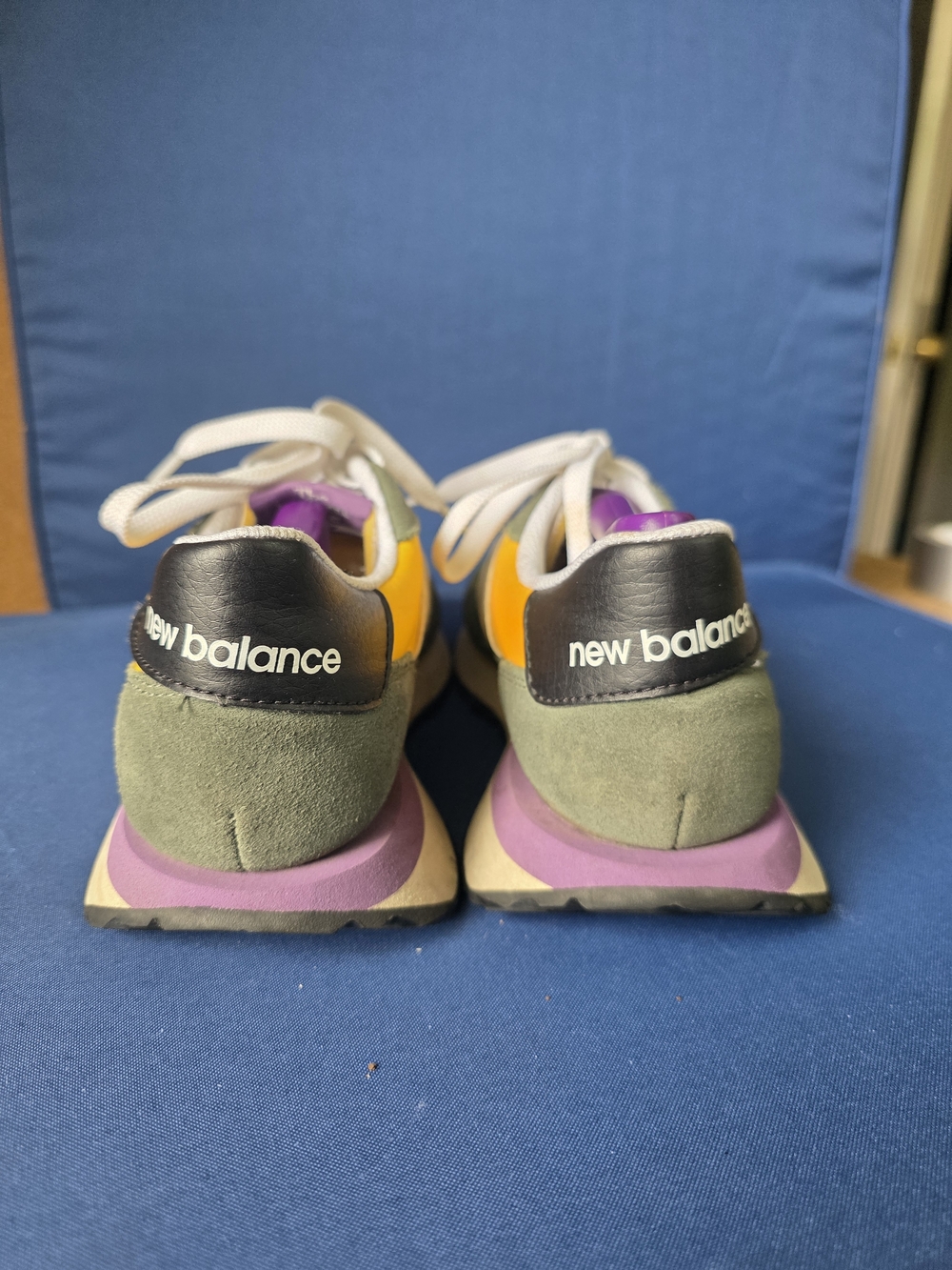New Balance 237 WS237SR Yellow Green Suede Sneakers Women’s 8 - Picture 2 of 15